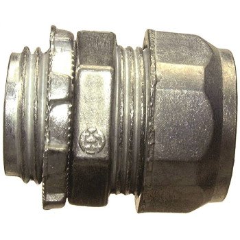 Halex 20210 Connector, 1/2 in Compression, Zinc, 5/BAG