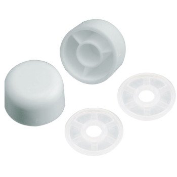 Plumb Pak PP835-30 Bolt Cap, Universal, Plastic, White