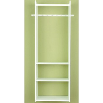 Easy Track RV1472 Tower Closet, White, 5/8 in W, 72 in H, 3-Shelf