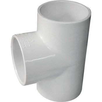 IPEX 435780 Pipe Tee, 2 in, Socket, PVC, White, SCH 40 Schedule, 150 psi Pressure