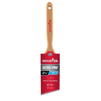 Wooster 4174-2-1/2 Paint Brush, 2-1/2 in W, 2-15/16 in L Bristle, Nylon/Polyester Bristle, Sash Handle