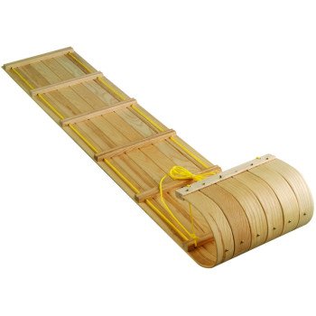 Paricon C6 Toboggan Sled, 5-Years Old and Up, Hardrock Maple