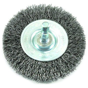 Forney 72733 Wire Wheel Brush, 2-1/2 in Dia, 0.012 in Dia Bristle