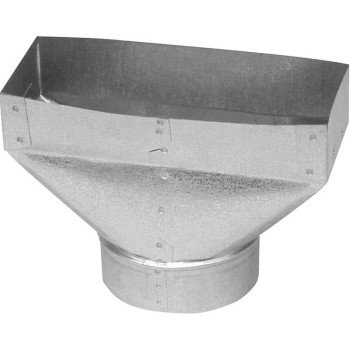 Imperial GV0685-B Universal Boot, 4 in L, 10 in W, 4 in H, Steel, Galvanized