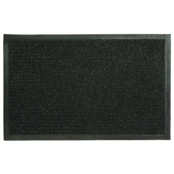 Fanmats 27390 Ribbed Utility Mat, 28 in L, 18 in W, Polypropylene Rug, Black