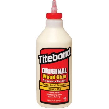 Titebond 5065 Wood Glue, Yellow, 1 qt Bottle