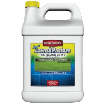 Gordon's 7471072 Lawn and Pasture Fertilizer with Micronutrient, 1 gal, Liquid, 20-0-0 N-P-K Ratio