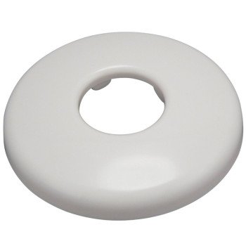 Plumb Pak PP823-00 Bath Flange, 3-1/2 in OD, For: 1/2 in IPS Pipes, Plastic, White