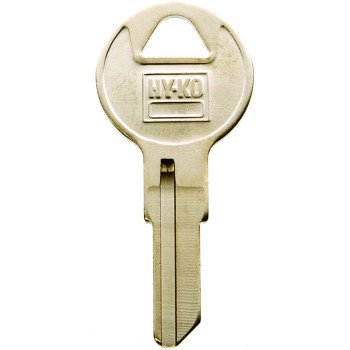 Hy-Ko 11010IL9 Key Blank, Brass, Nickel, For: Illinois Cabinet, House Locks and Padlocks