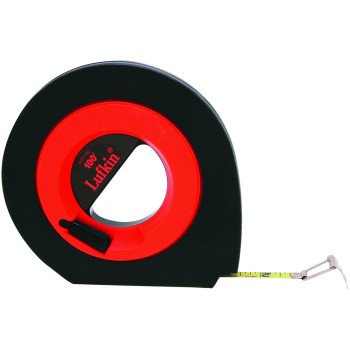 Crescent Lufkin Speedwinder Series HYT100 Tape Measure, 100 ft L Blade, 3/8 in W Blade, Steel Blade, ABS Case