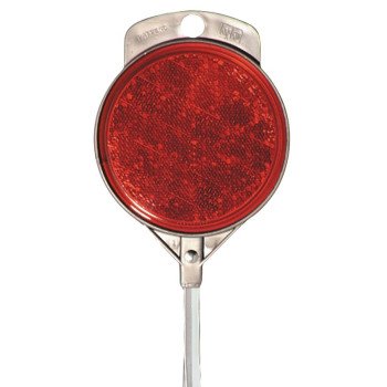 Hy-Ko DM100R48 Driveway Marker, Aluminum Post, Red Reflector