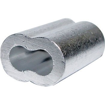 Campbell 7670804 Cable Ferrule, 1/16 in Dia Cable, Aluminum