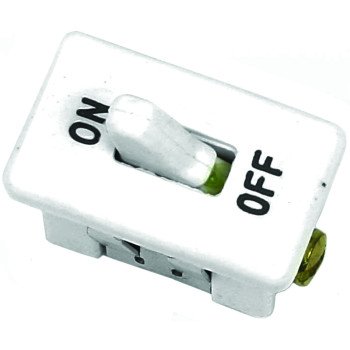 Jandorf 61018 Switch, 10/20 A, 125/250 V, SPST, Screw Terminal, White