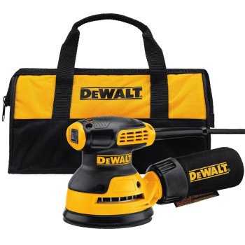 DEWALT DWE6421K Random Orbit Sander, 3 A, 5 in Pad/Disc, 8 Hole Hook and Loop Pad/Disc