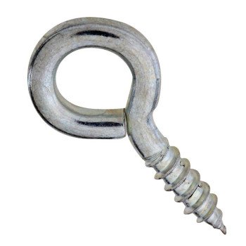 National Hardware N118-828 Screw Eye, #106, 0.19 in Dia Wire, 0.73 in L Thread, 1.79 in OAL, 50 lb Working Load, Steel