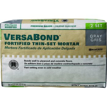 Custom VersaBond Flex Series MTSG50 Thin-Set Mortar, Gray, Powder, 50 lb Bag