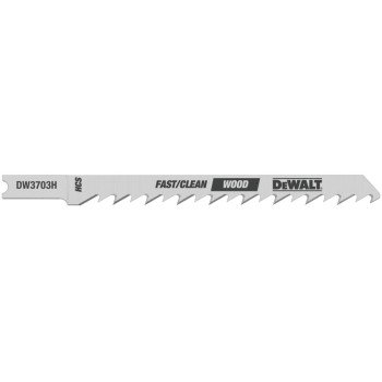 DEWALT DW3703H Jig Saw Blade, 1/4 in W, 6 TPI