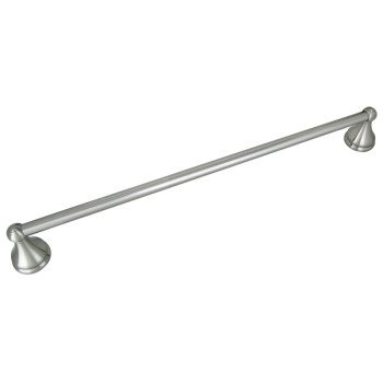 Boston Harbor L5024-13B-103L Towel Bar, 24 in L Rod, Brushed Nickel, Surface