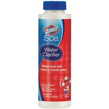 Clorox Spa 59016CSP Water Clarifier, 16 oz, Liquid, Almond, Blue