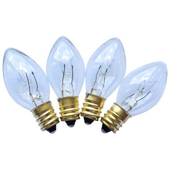 Hometown Holidays 16280 Light Bulb, 5 W, Candelabra Lamp Base, Incandescent Lamp, Clear Light, 3000 hr Average Life