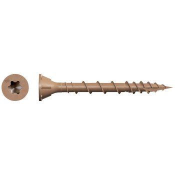 Simpson Strong-Tie DSV DSVT114R1LB Wood Screw, #8 Thread, 1-1/4 in L, Variable Thread, Rimmed Flat Head, 194