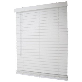 Simple Spaces FWMB-31 Blind, 72 in L, 35 in W, Faux Wood, White