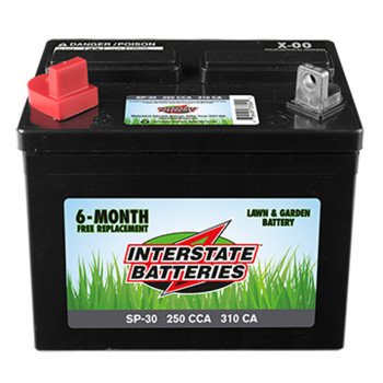 Interstate Batteries SP-30R Lawn and Garden Battery, Lead-Acid