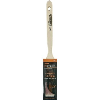 Linzer WC 2164-1.5 Paint Brush, 1-1/2 in W, 2-1/4 in L Bristle, Polyester Bristle, Sash Handle