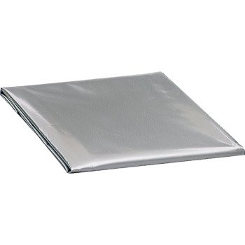 M-D 03392 Air Conditioner Cover with Elastic Strap, 16 in L, 27 in W, Polyethylene, Silver