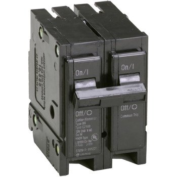 Cutler-Hammer BR2100 Circuit Breaker, Type BR, 100 A, 2 -Pole, 120/240 V, Plug Mounting