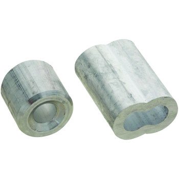 National Hardware SPB3231 Series N830-355 Ferrule and Stop, 1/4 in Dia Cable, Aluminum