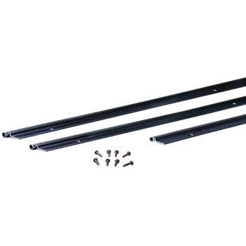 M-D 69918 Jamb Weatherstrip Kit, 7/8 in W, 1/4 in Thick, Aluminum/Vinyl