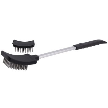 Broil King BARON 65600 Coil Spring Grill Brush, Stainless Steel Bristle, Resin Handle, 17.32 in L