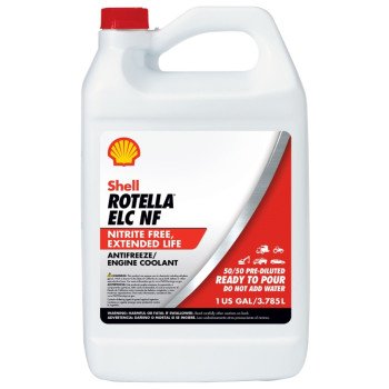 Shell Rotella 550041810 Extended Life Nitrite-Free Coolant, 1 gal Jug, Red