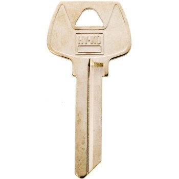 Hy-Ko 11010S22 Key Blank, Brass, Nickel, For: Sargent Cabinet, House Locks and Padlocks