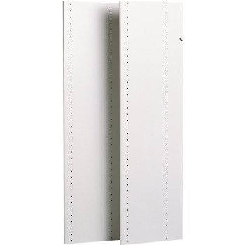 Easy Track RV1447 Closet Panel, 48 in L, 5/8 in W, Particleboard, White