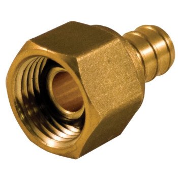 aqua-dynamic 9783-703 Pipe Adapter, 1/2 in, PEX x FIP, Brass