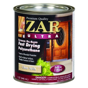 ZAR 34112 Exterior Polyurethane, Liquid, Amber, 1 qt, Can