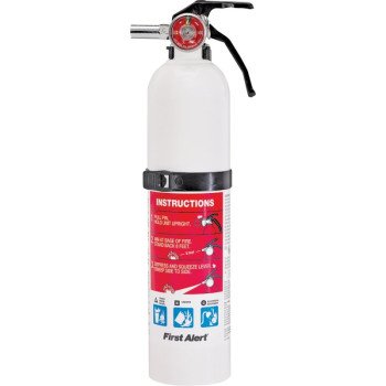 BRK MARINE1 Rechargeable Fire Extinguisher, 2.5 lb Capacity, Monoammonium Phosphate, 1-A:10-B:C Class