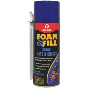 Red Devil Foam & Fill 0913 Foam Sealant, Champagne, 12 oz Aerosol Can