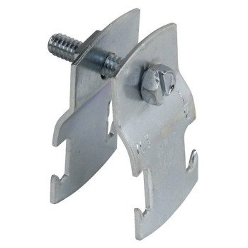 SuperStrut 700 Z703 1 1/2EG-10 Pipe Clamp, Steel, Silver, Electro-Galvanized