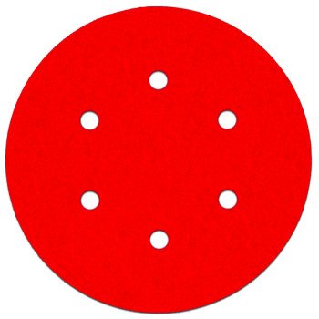 Diablo DCD060100H10G Sanding Disc, 6 in Dia, 100 Grit, Medium, Ceramic Abrasive, Hook-and-Loop Backing, 6-Hole