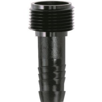 Rain Bird SWGA050S/SWGA050 Pipe Adapter, 1/2 x 1/2 in, MNPT x Barb, Acetyl, Black, For: Swing Pipes