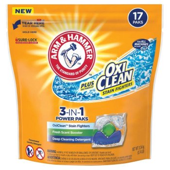 Arm & Hammer 94206 Laundry Detergent, 17 CT, Pack, Fresh