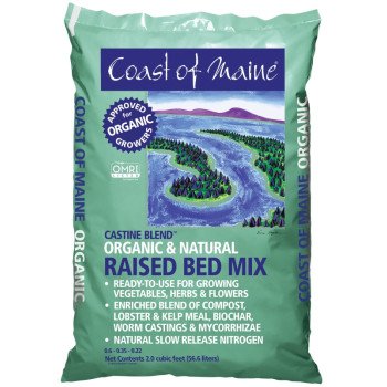 Coast of Maine 1CBCRB2 Organic Castine Blend, Dark Brown, Earthy, 2 cu-ft Bag