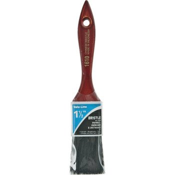 Linzer 1610-1.5 Varnish/Wall Brush, 1-1/2 in W, 2 in L Bristle, China Bristle, Varnish Handle