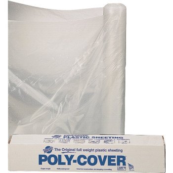 Orgill Poly 4X8-C Poly Film, 100 ft L, 8 ft W, Clear