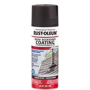 Rust-Oleum 285227 Rust Preventative Spray Paint, Flat, Carbon Black, 12 oz, Can