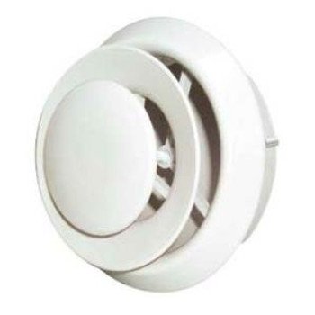 Imperial VT0110 Air Diffuser, 4, 5 in Duct Opening, Plastic, White