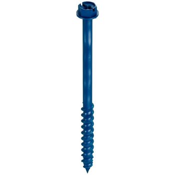 Simpson Strong-Tie Titen Turbo TNT25334HC75 Screw Anchor, 1/4 in Dia, 3-3/4 in L, Carbon Steel, Zinc Plated